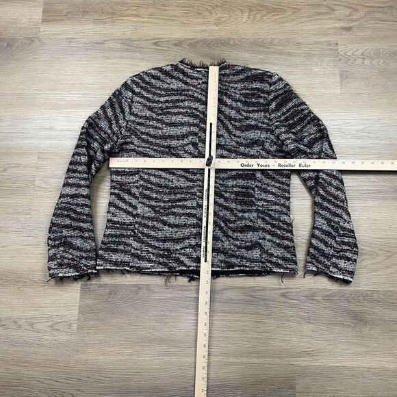 Isabel Marant Jacket Womens 44 Gray Etoile Designer Wool Boucle - Picture 8 of 11